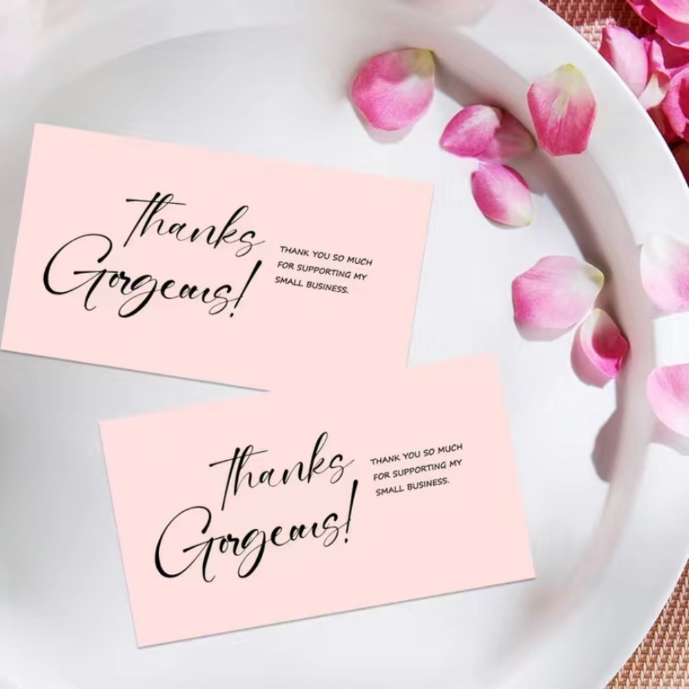 50pcs Thank You Cards 2 X 3.5 Inches Thank You For Your Order Cards. - Picture 1 of 5